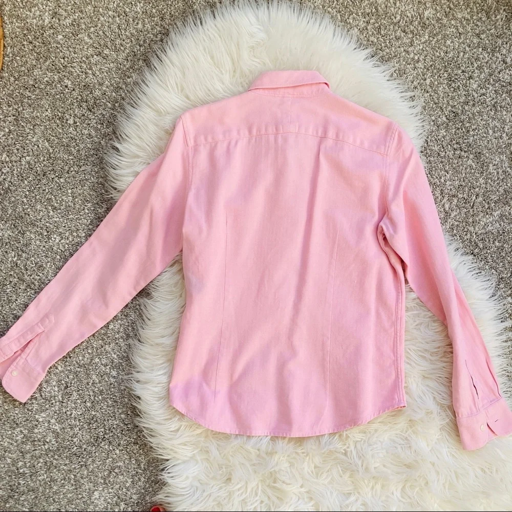 Ralph Lauren | Pink Cotton Button Down Blouse - Picture 4 of 4